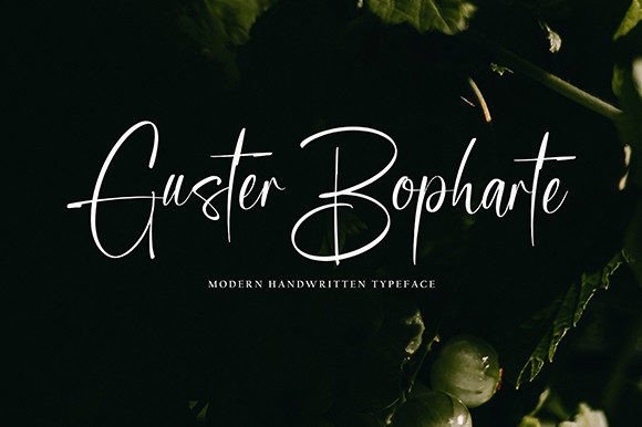 Guster Bopharte Font Poster 1