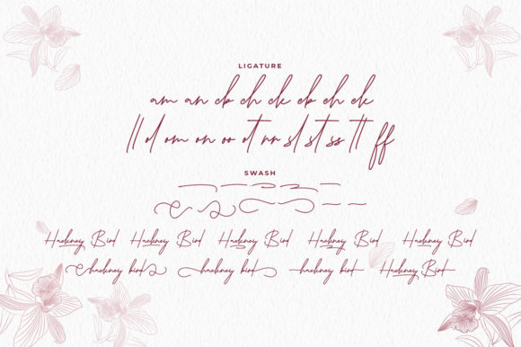 Hackney Bird Font Poster 5