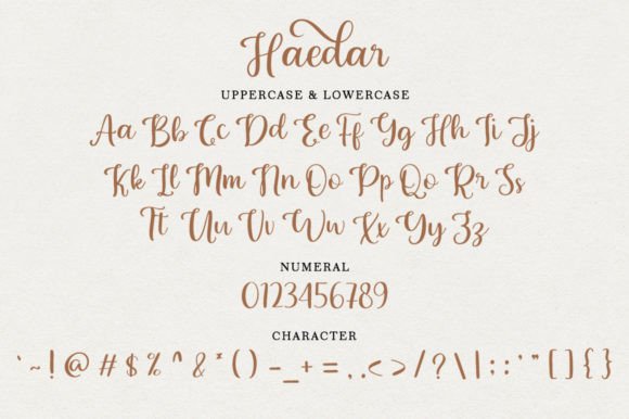 Haedar Font Poster 7