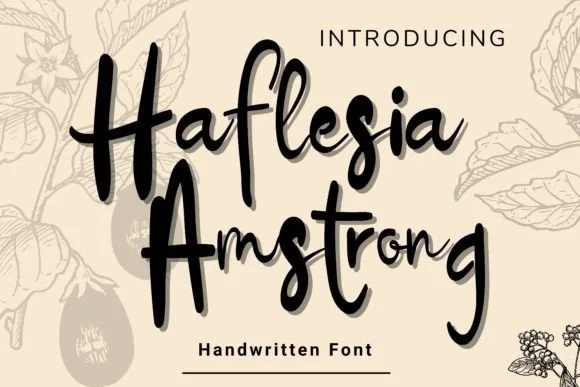 Haflesia Amstrong Font Font Haflesia Amstrong Font Font Poster 1
