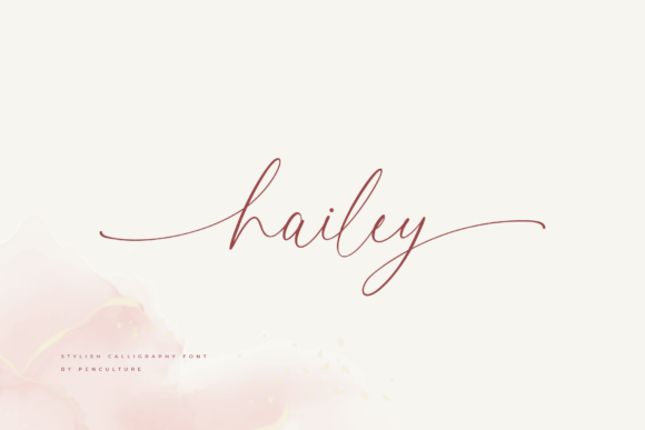 Hailey Font Poster 1