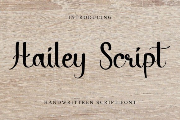 Hailey Script Font Poster 1