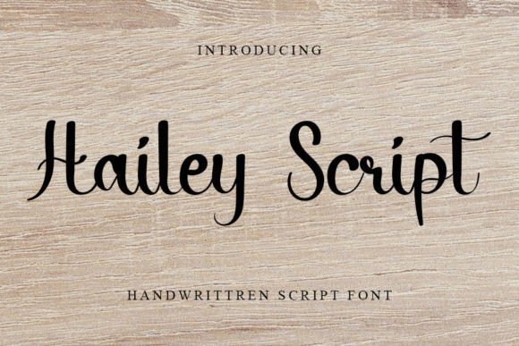 Hailey Script Font Poster 1