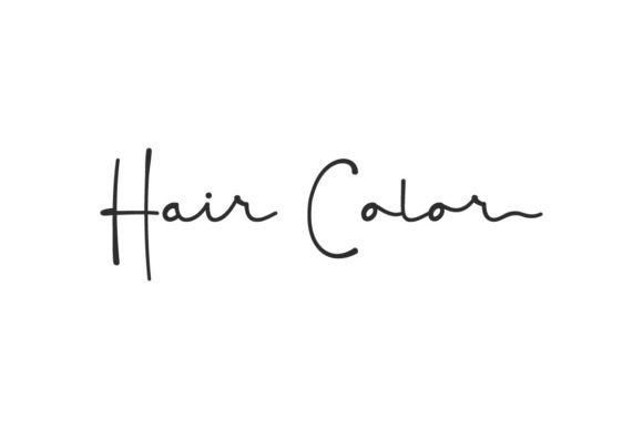 Hair Color Font Poster 1