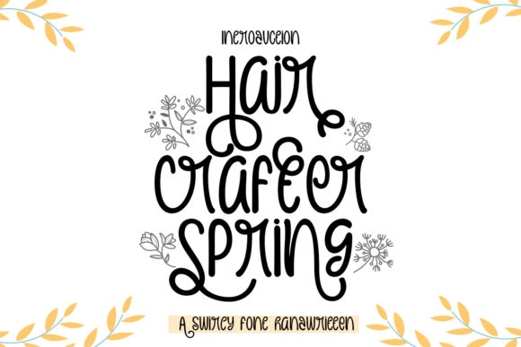 Hair Crafter Spring Font