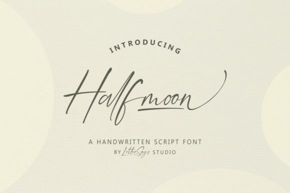 Halfmoon Font Poster 1