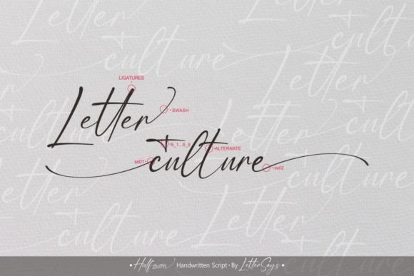 Halfmoon Font Poster 2