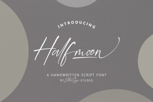 Halfmoon Font Poster 12