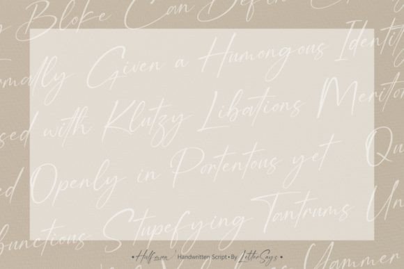 Halfmoon Font Poster 9
