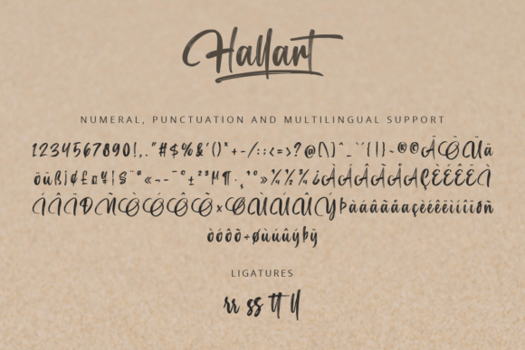 Hallart Font Poster 8