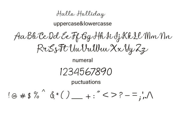 Hallo Holliday Font Poster 7