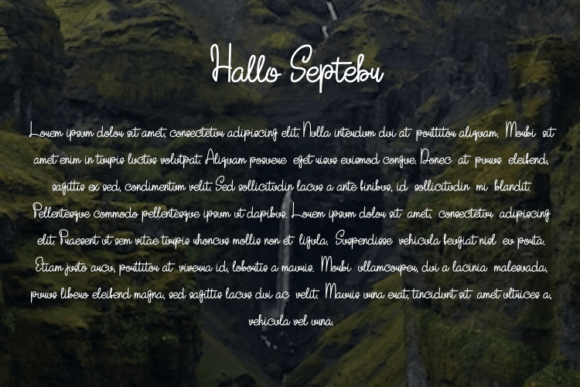 Hallo Septebr Font Poster 4