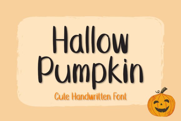 Hallow Pumpkin Font Poster 1