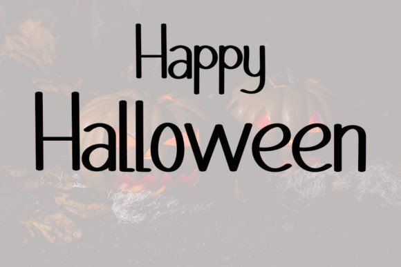 Halloween Font Poster 2