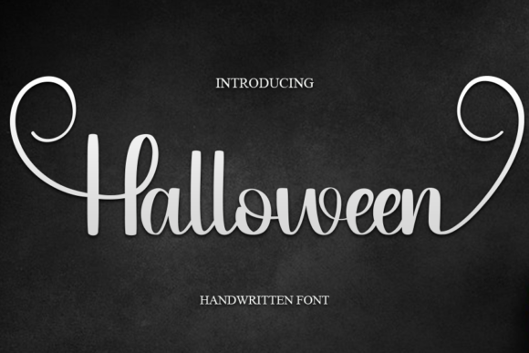 Halloween Font Poster 1