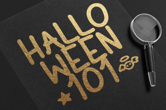 Halloween Font Poster 3