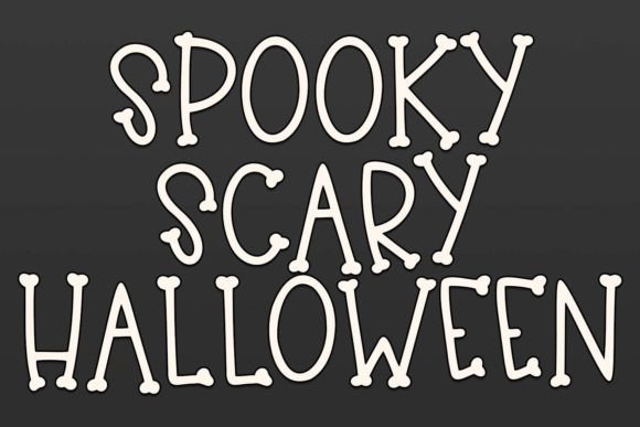 Halloween Bones Font Poster 2