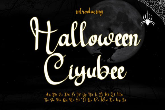 Halloween Ciyubee Font Poster 1