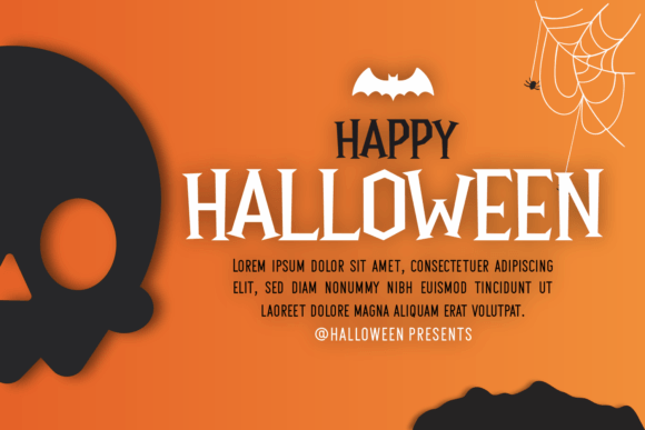 Halloween Creepy Night Font Poster 2