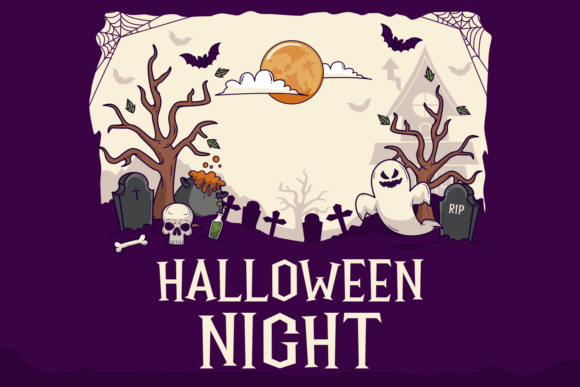 Halloween Creepy Night Font Poster 5