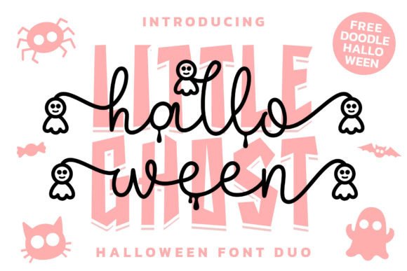 Halloween Ghost Duo Font Poster 1