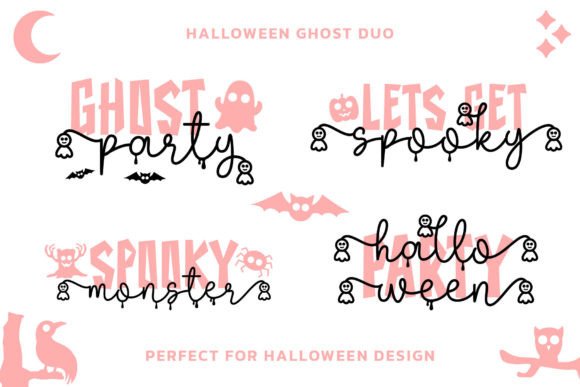 Halloween Ghost Duo Font Poster 2
