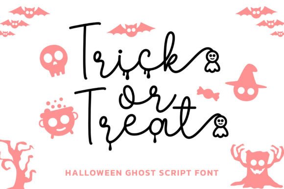 Halloween Ghost Duo Font Poster 4