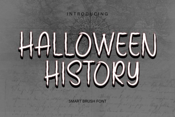 Halloween History Font Poster 1