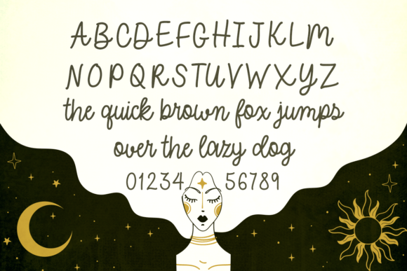 Halloween Horoscope Font Poster 2