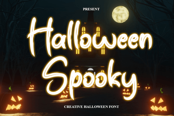 Halloween Spooky Font Poster 1