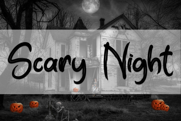 Halloween Spooky Font Poster 4
