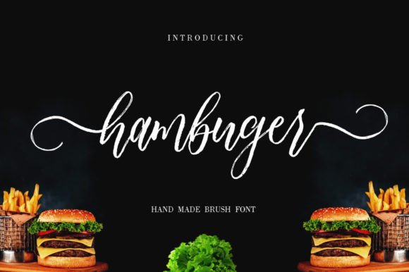 Hambuger Font Poster 1