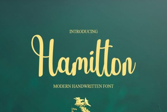 Hamilton Font Poster 1