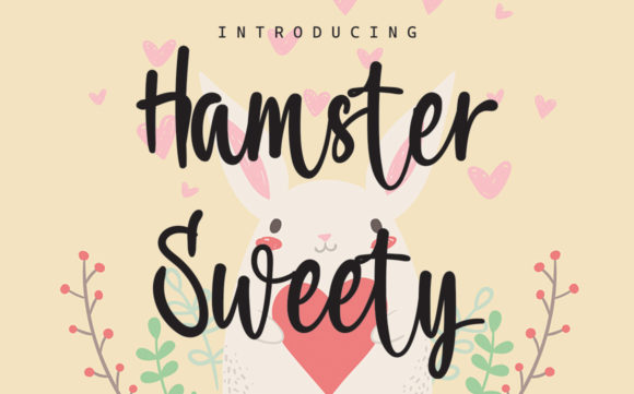Hamster Sweety Font Poster 1