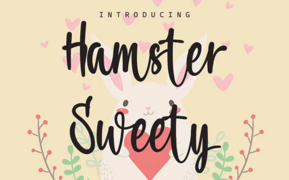 Hamster Sweety Font Poster 1