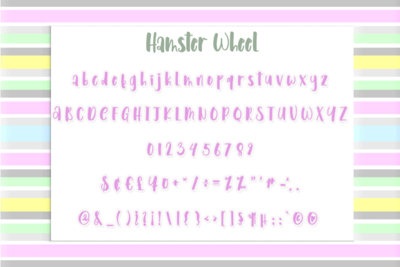 Hamster Wheel Font Poster 5
