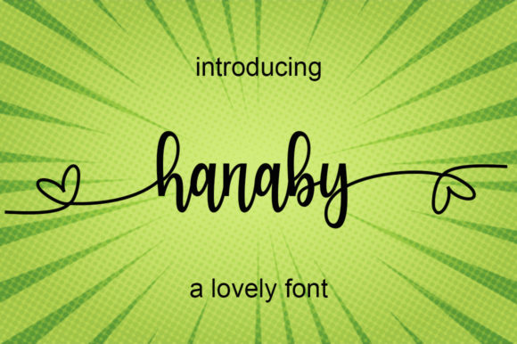 Hanaby Font Poster 1