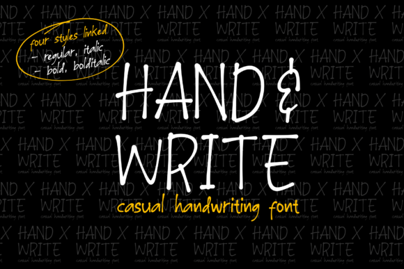 Hand and Write Font
