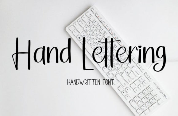Hand Lettering Font Poster 1