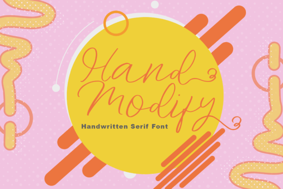 Hand Modify Font Poster 1