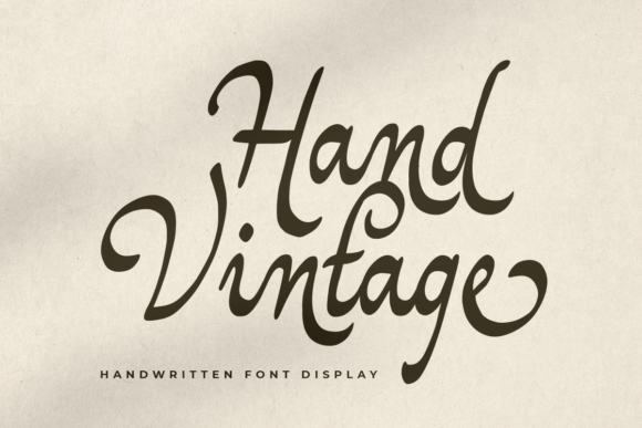 Hand Vintage Font Poster 1