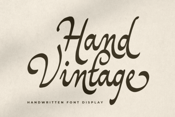 Hand Vintage Font