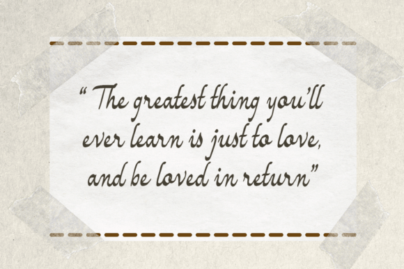 Hand Vintage Font Poster 2