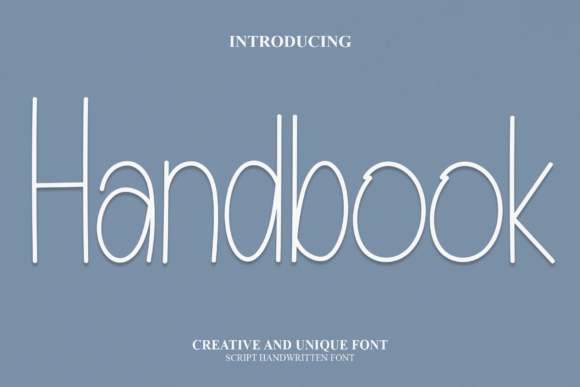 Handbook Font Poster 1