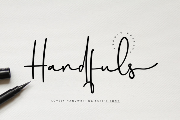Handfuls Font Handfuls Font Poster 1