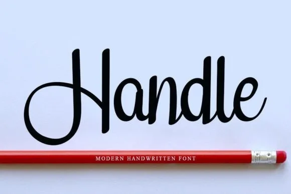 Handle Font Handle Font Poster 1