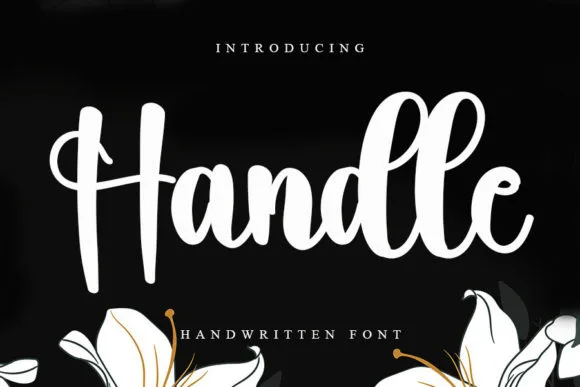 Handle Font Handle Font Poster 1