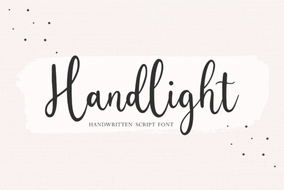 Handlight Font Poster 1