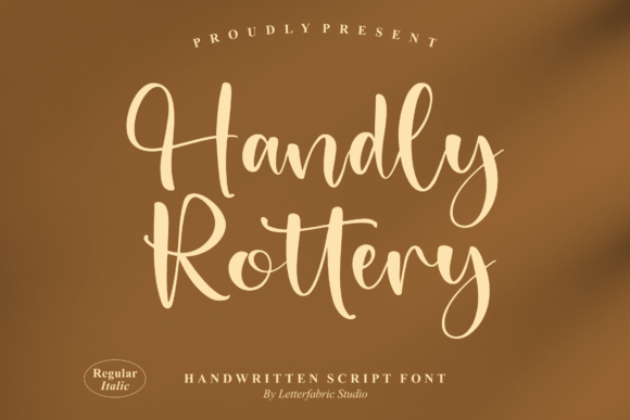 Handly Rottery Font Poster 1