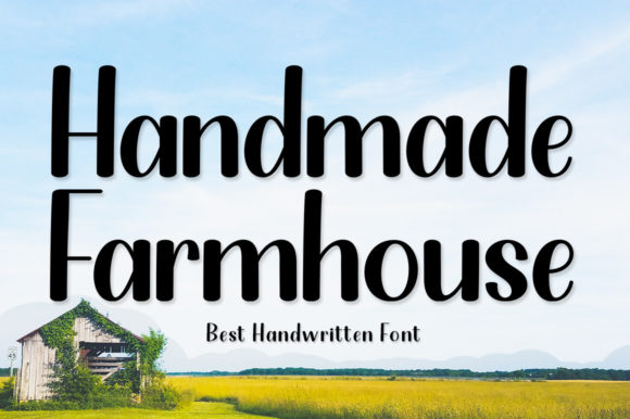 Handmade Farmhouse Font Poster 1